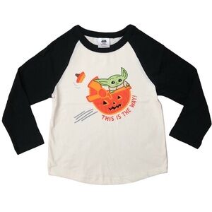 NWT Hanna Andersson Star Wars Grogu (Baby Yoda) Halloween Raglan Tee